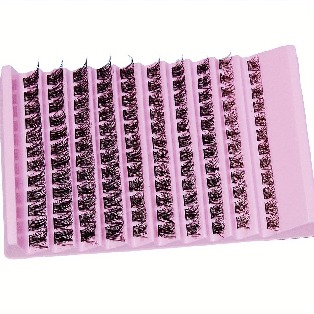 3Boxes(360pcs) Lash Clusters 8-16mm Wispy Individual Lashes  D Curl Fluffy Cluster Lashes DIY Eyelash Extension